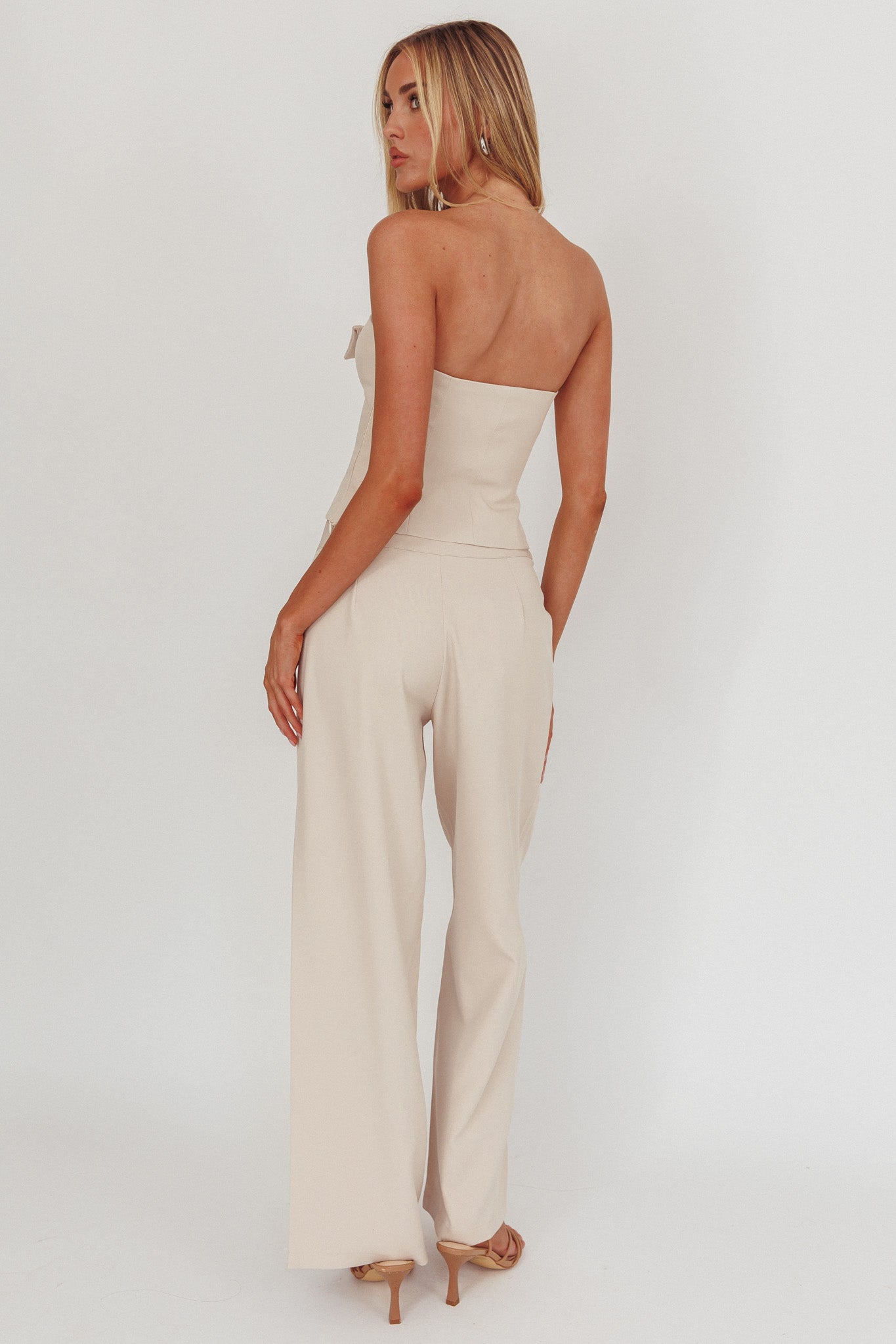 Pantaloni decorativi Ishani Hardware Beige