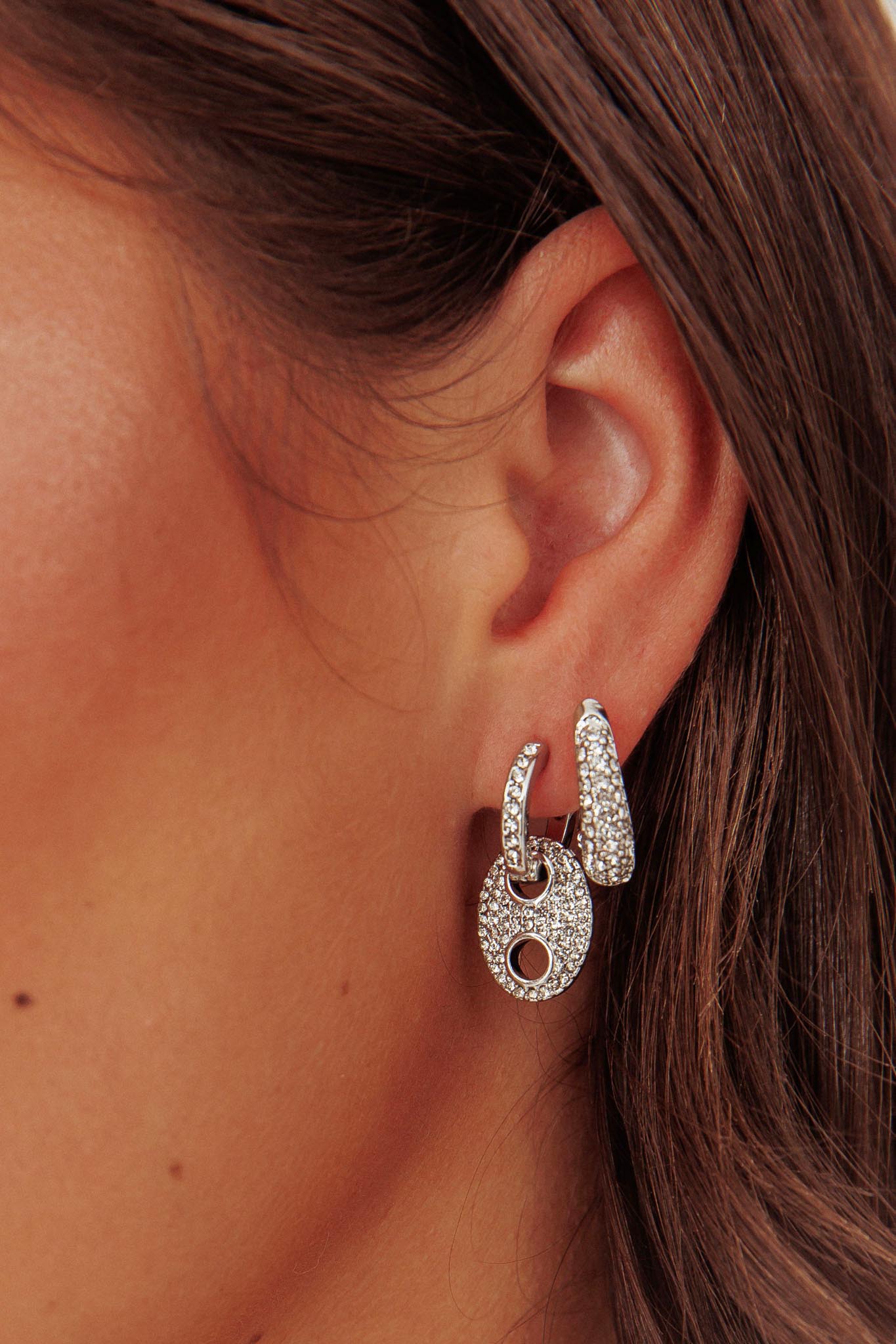 Set di orecchini Tristan in argento con diamanti