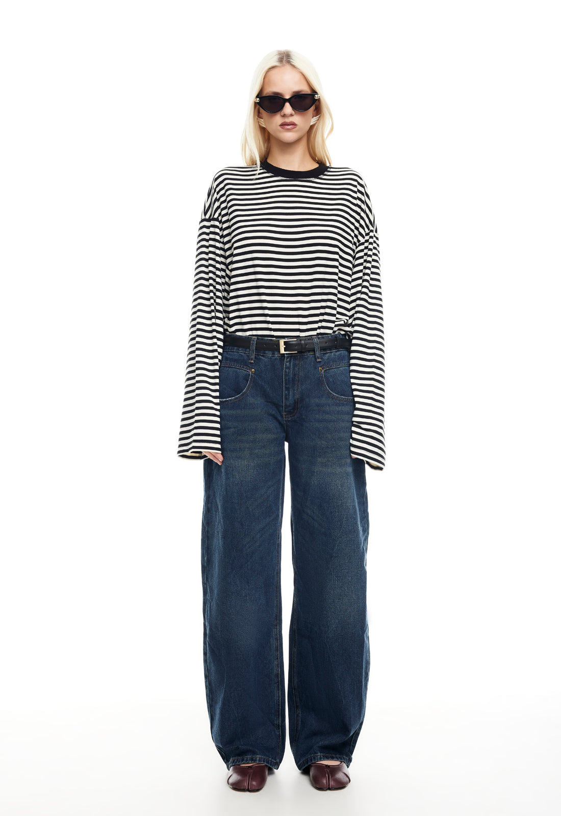 LIONESS Bloom Maniche lunghe Onyx Stripe
