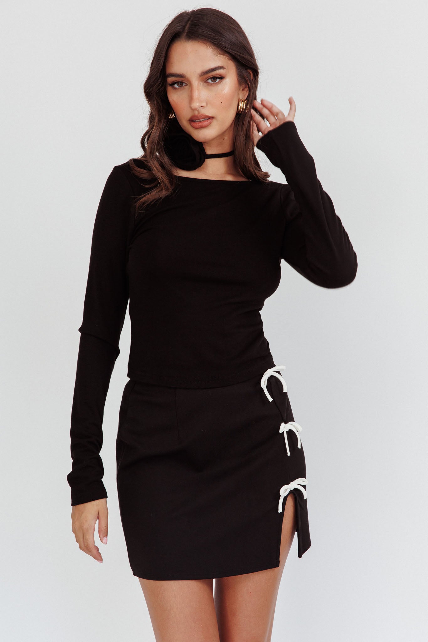 Top con schienale basso High Power nero