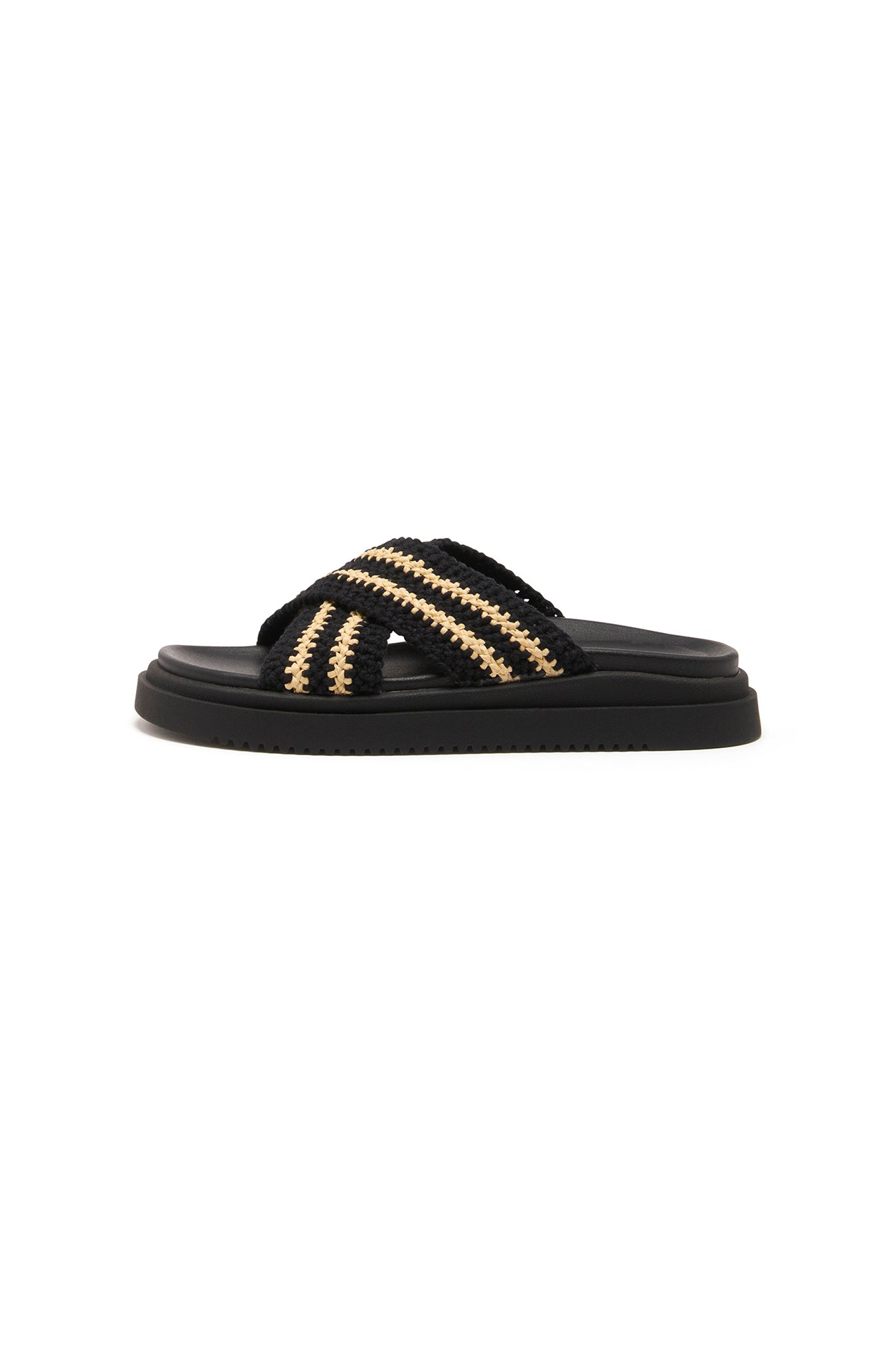 Sandalo con plateau THERAPY Peta Nero Beige