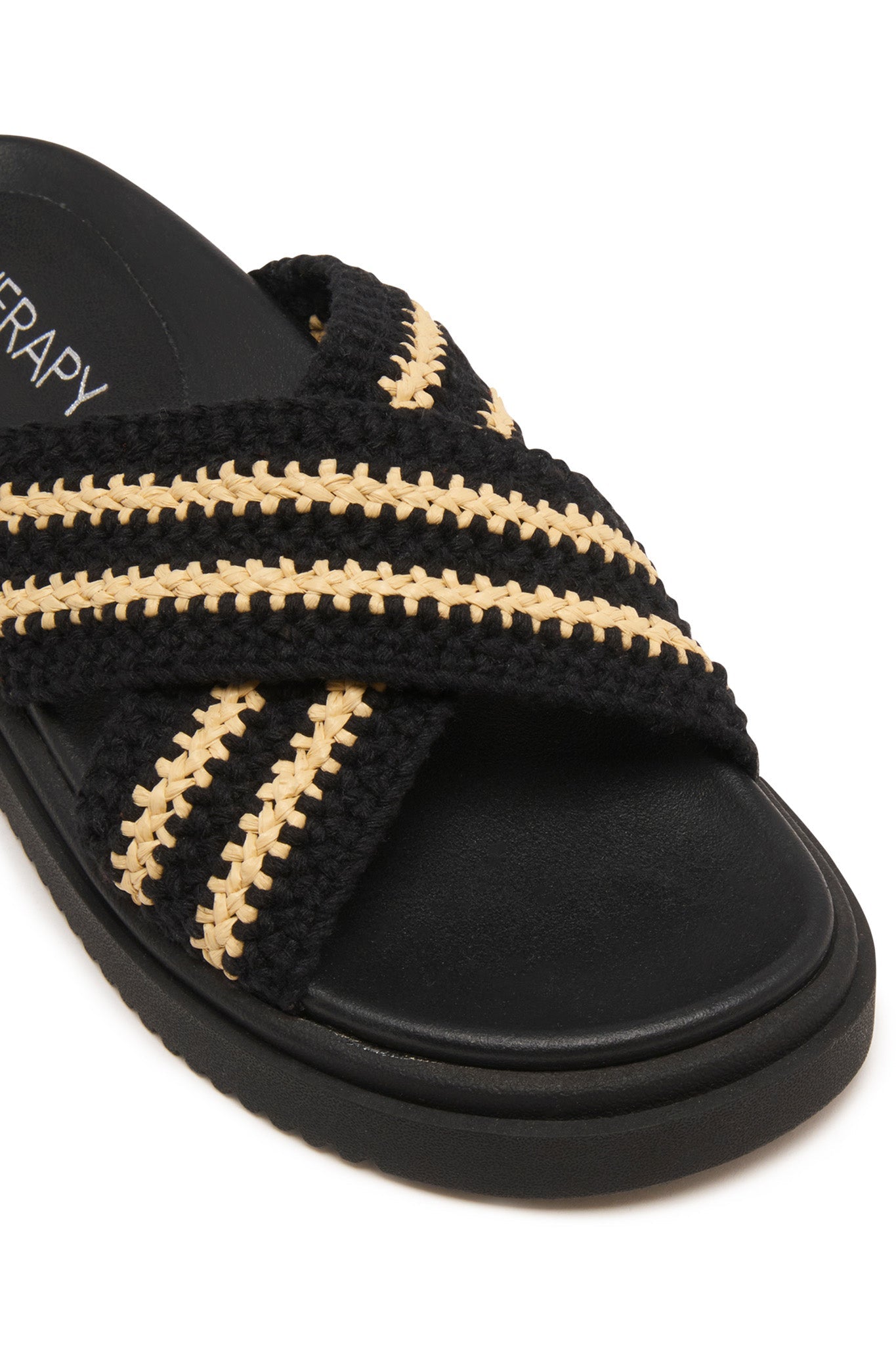 Sandalo con plateau THERAPY Peta Nero Beige