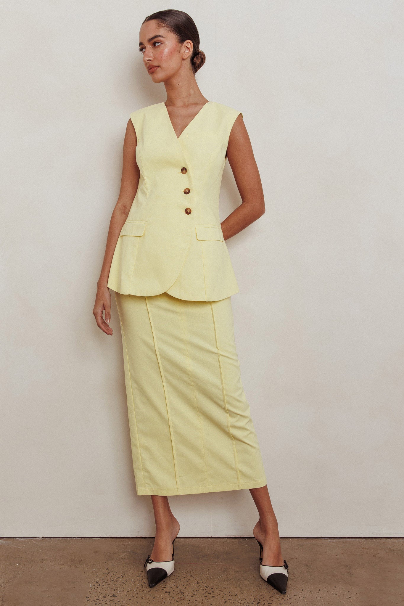 Top senza maniche Sweet Treat Lemon