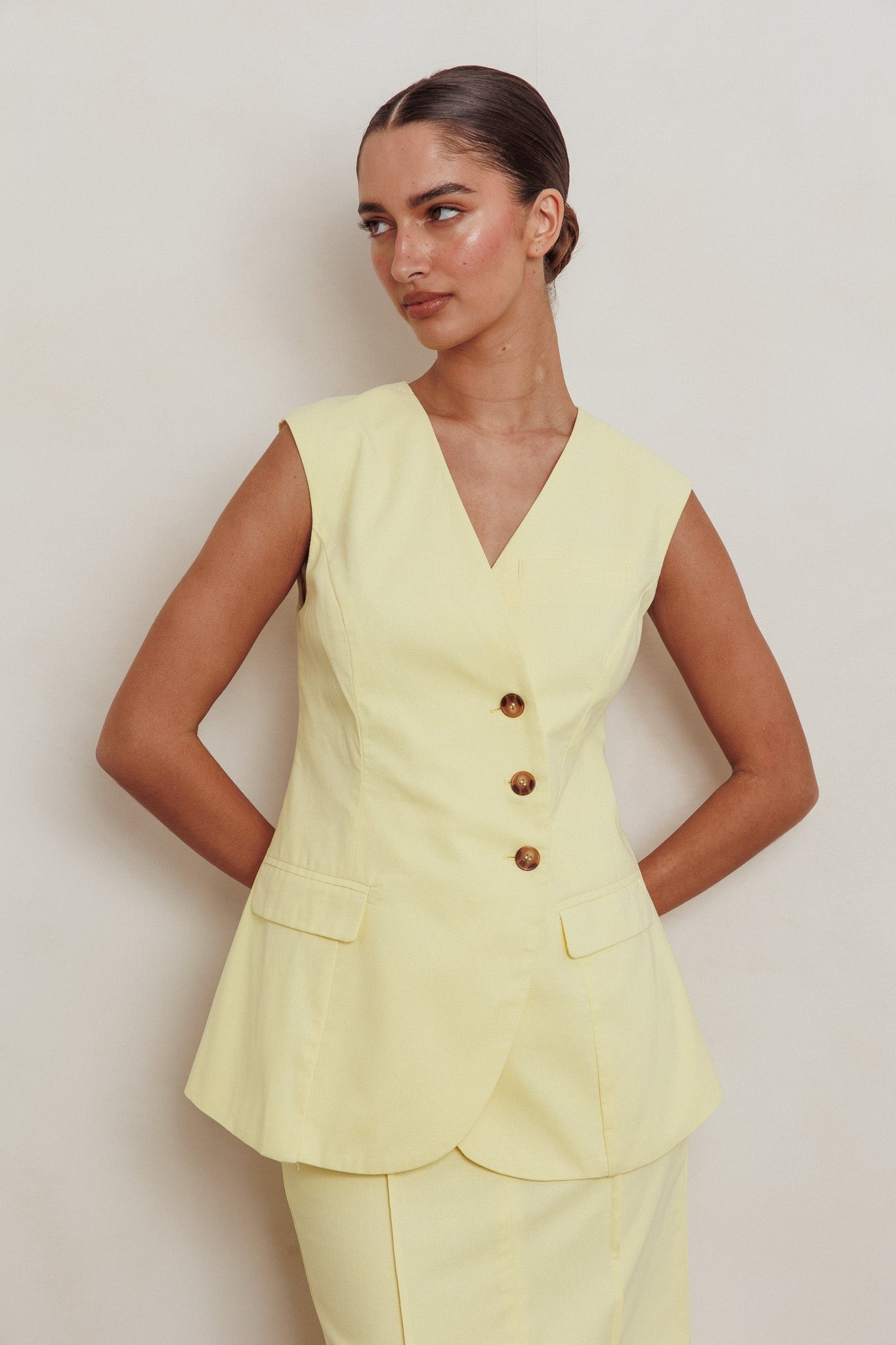 Top senza maniche Sweet Treat Lemon