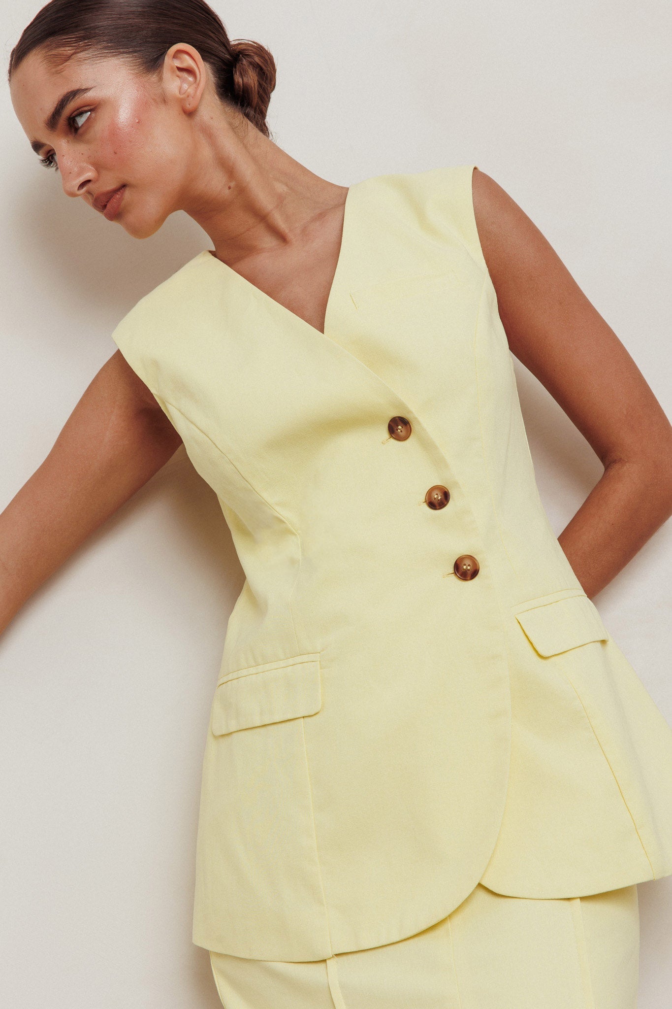 Top senza maniche Sweet Treat Lemon