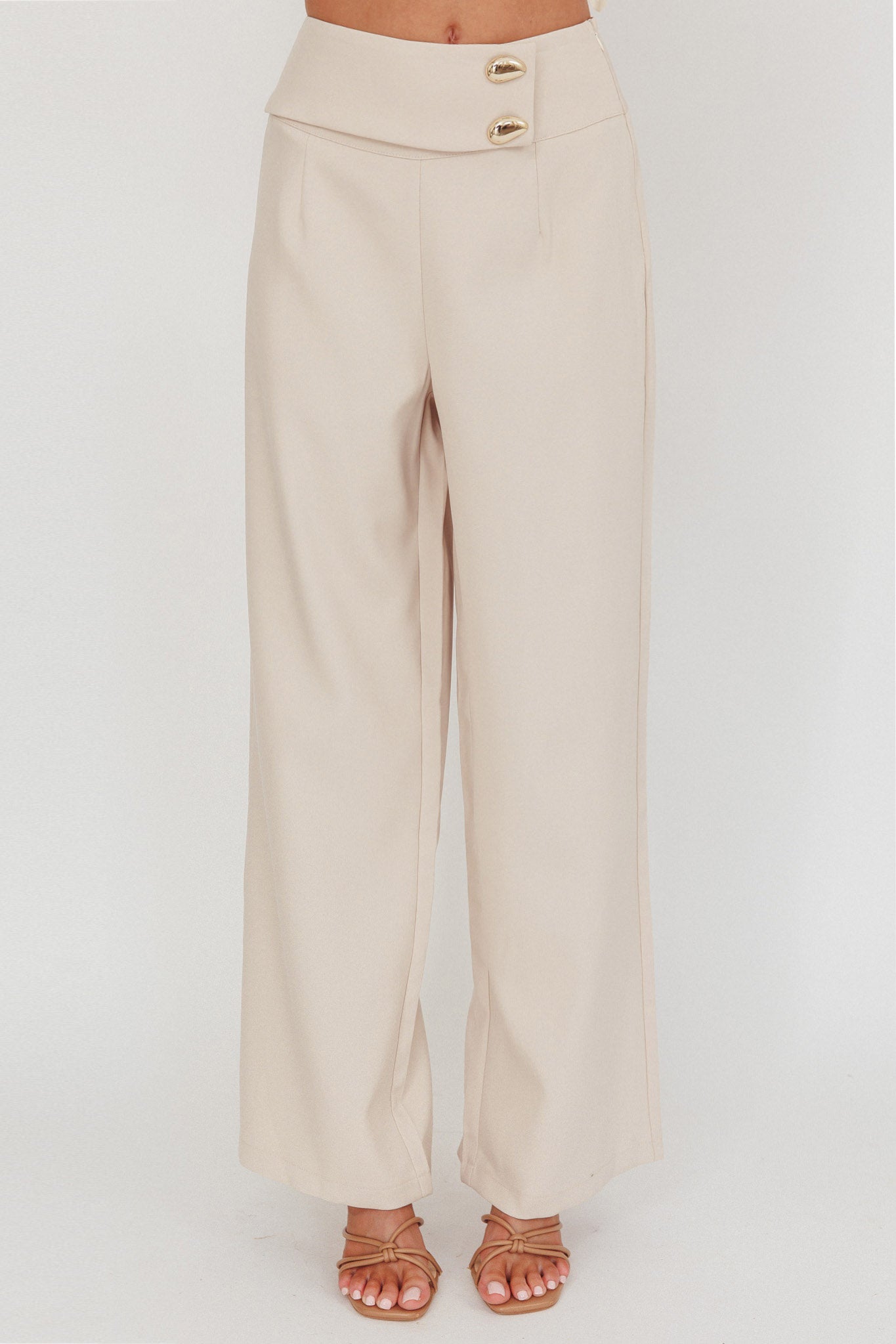 Pantaloni decorativi Ishani Hardware Beige