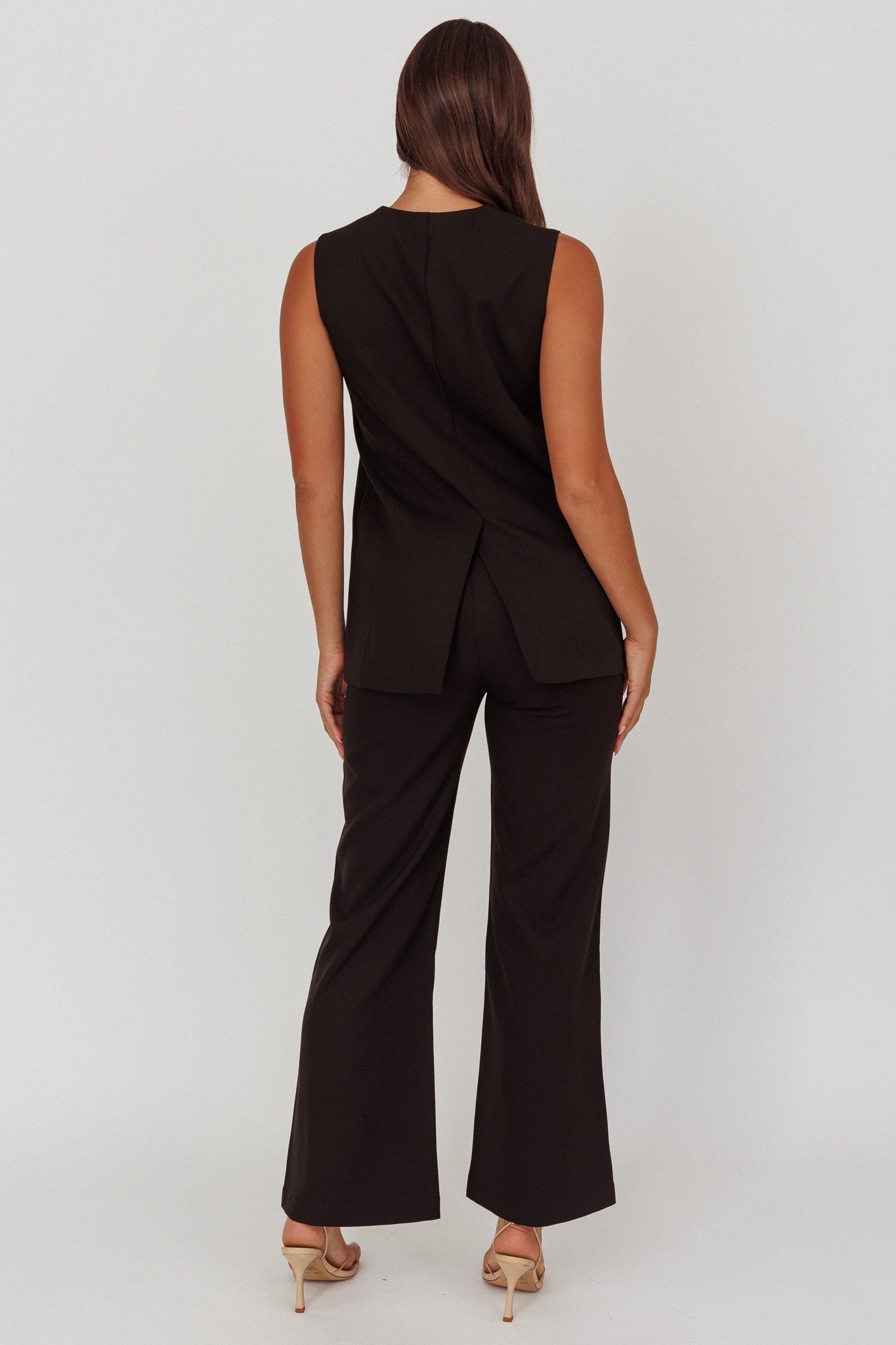 Pantaloni a vita alta Fair Play neri