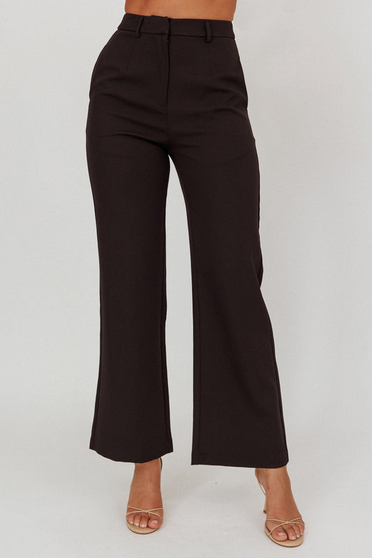 Pantaloni a vita alta Fair Play neri