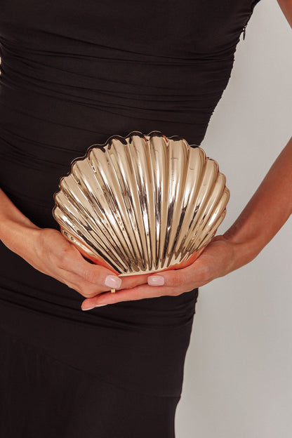 Sirene Shell Clutch Oro