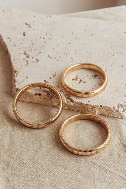Set di bracciali elastici Oliver in oro scuro
