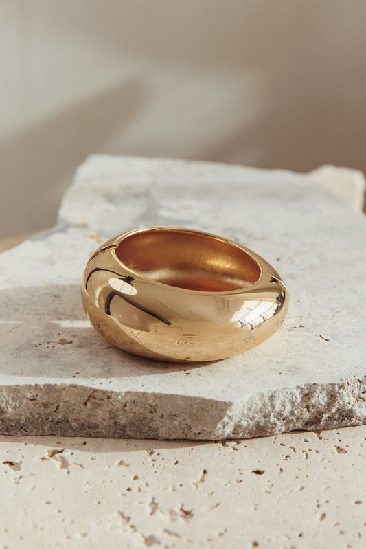 Braccialetto arrotondato benedetto in oro