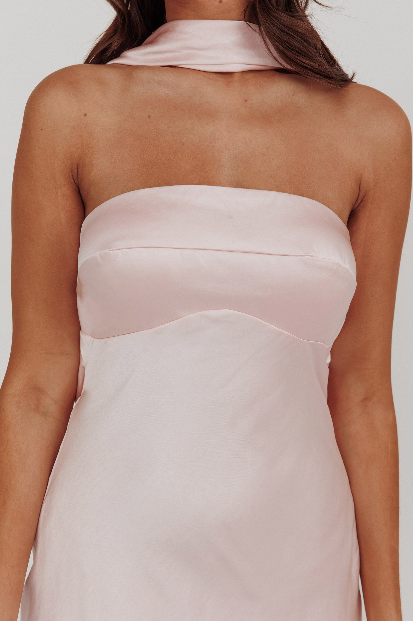 Mini abito Damsel Reverse Halter Blush