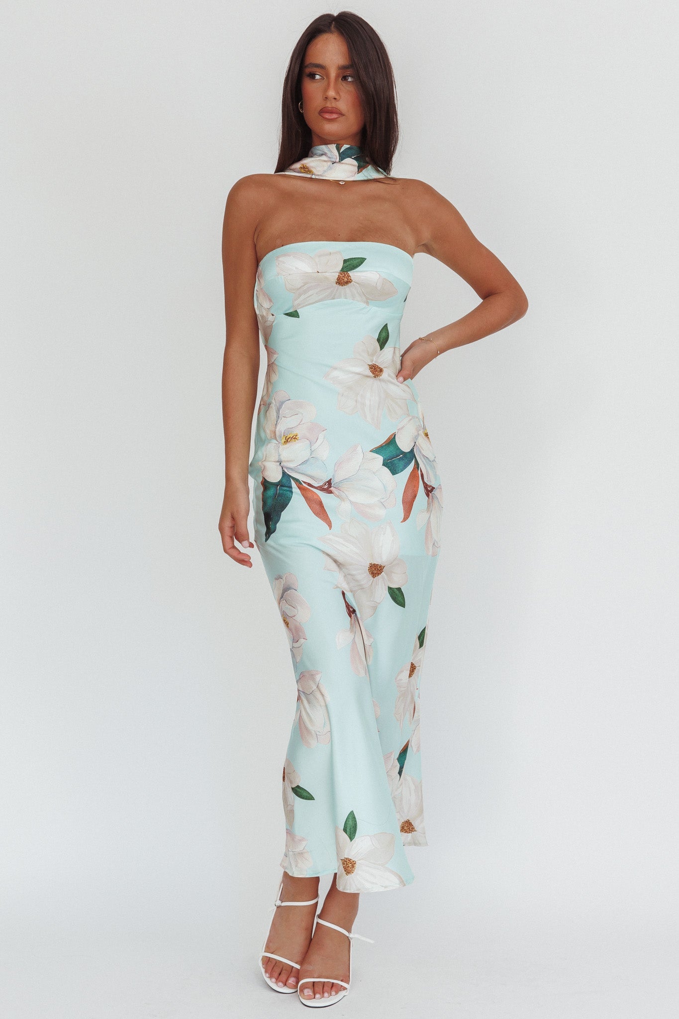 Abito lungo Damsel Reverse Halter Magnolia Mint