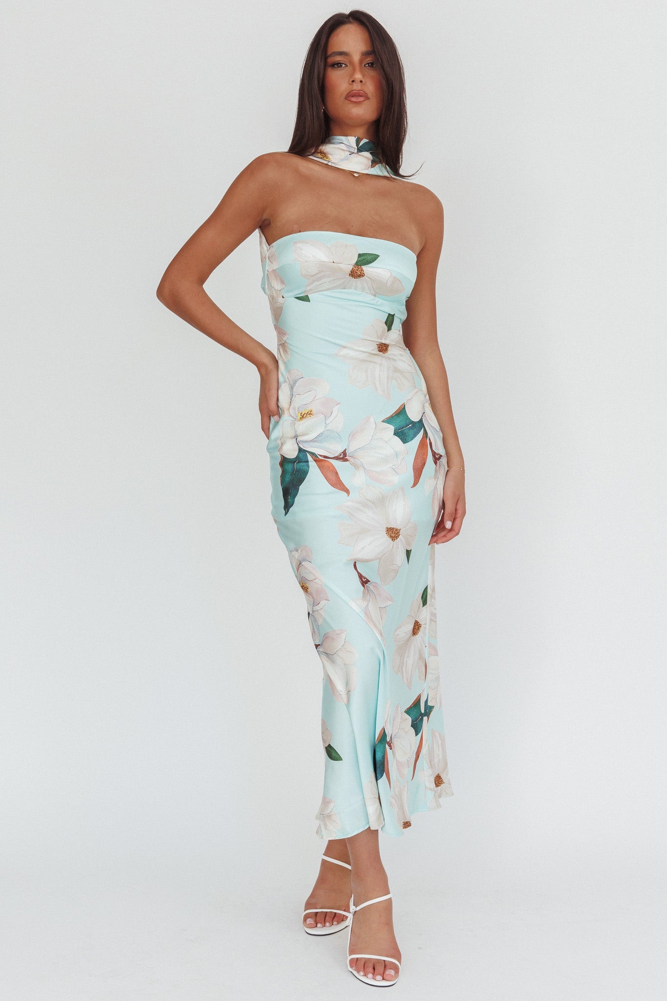 Abito lungo Damsel Reverse Halter Magnolia Mint