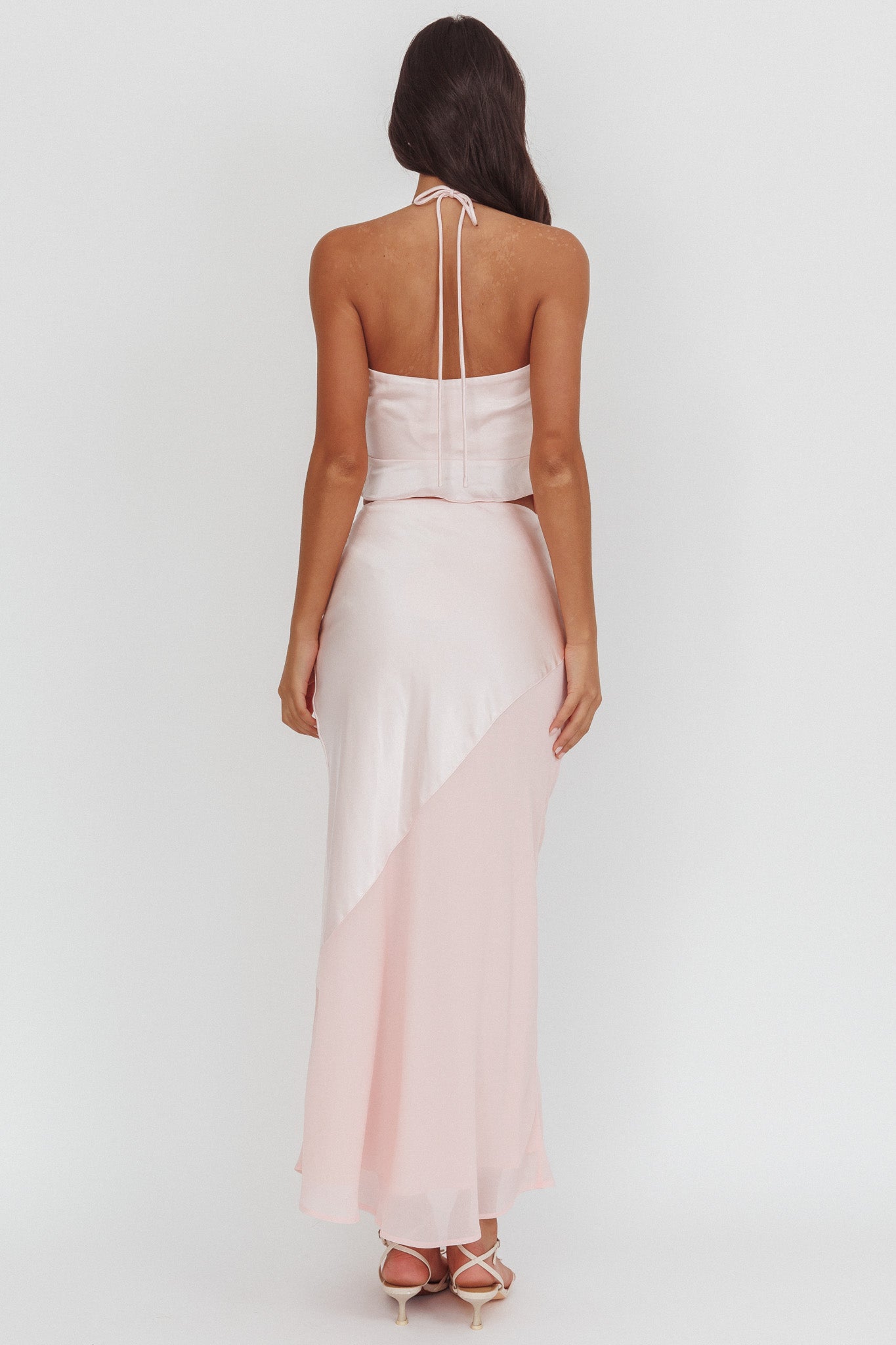 Top con orlo asimmetrico Easy Love rosa
