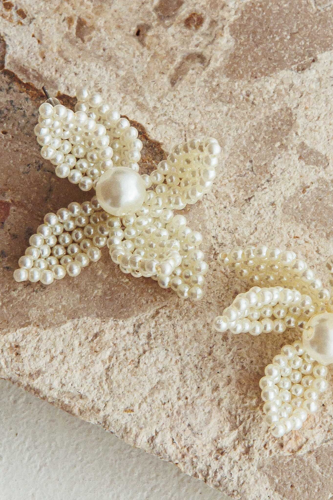 Orecchini Kaley Flower con perle