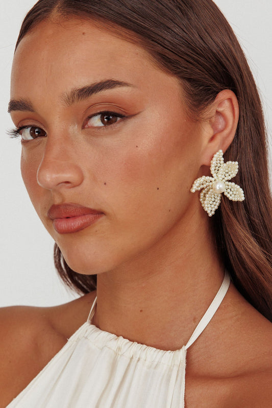 Orecchini Kaley Flower con perle