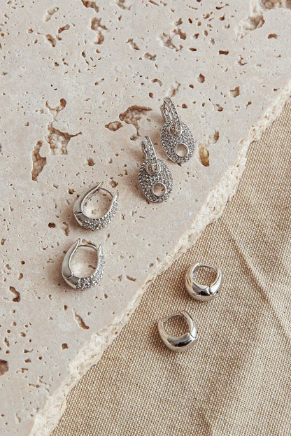 Set di orecchini Tristan in argento con diamanti