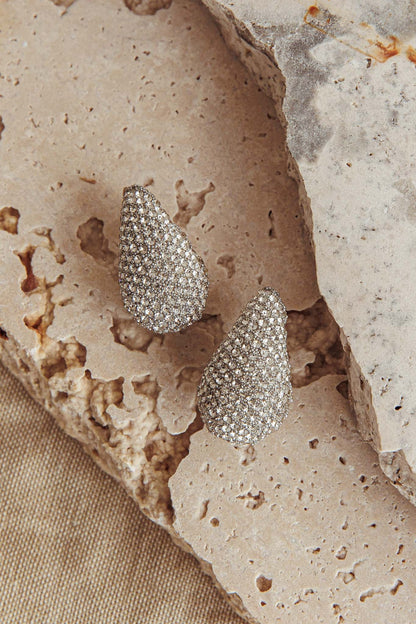 Orecchini a goccia Nebula Pave in argento con diamanti