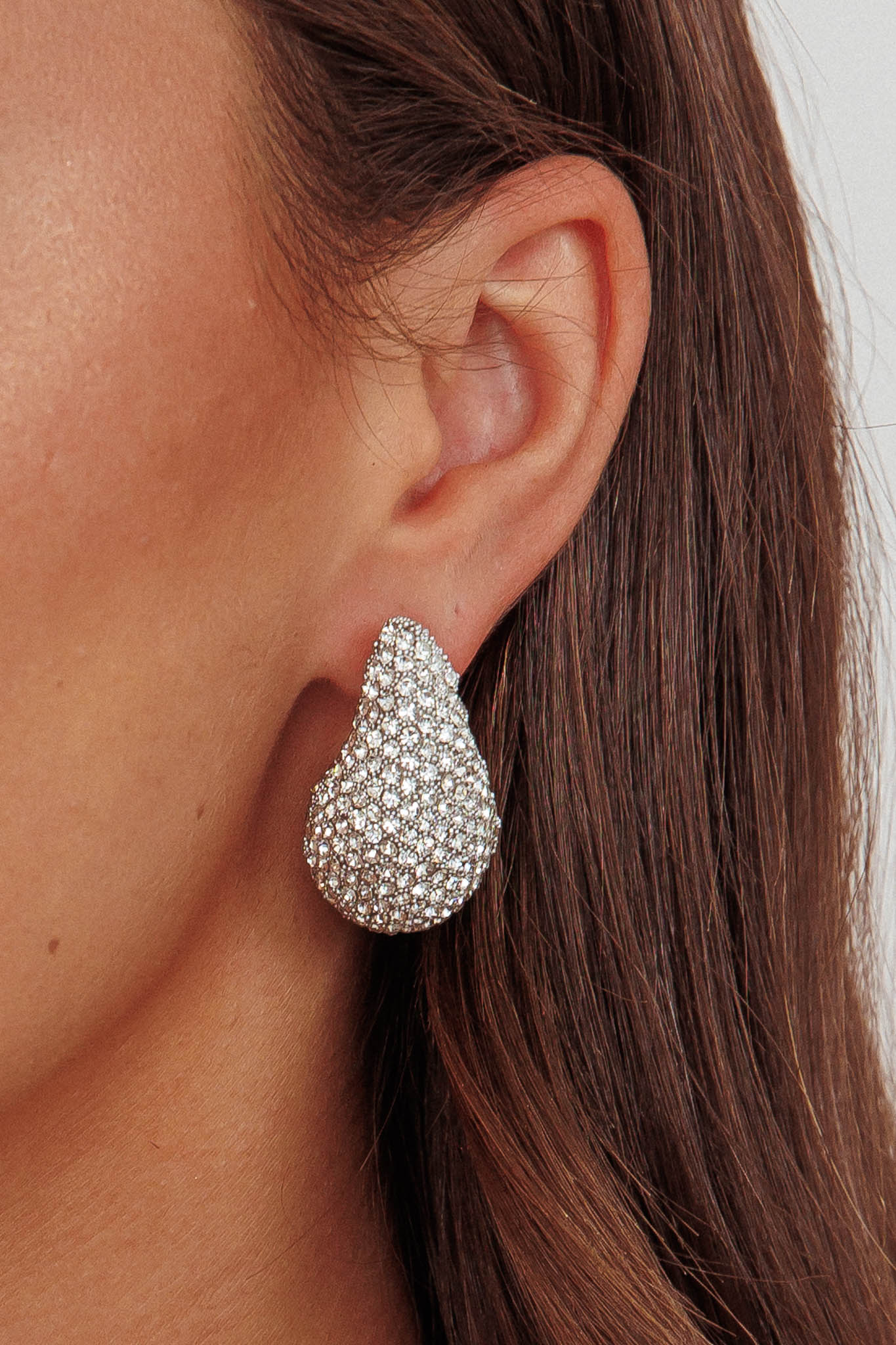 Orecchini a goccia Nebula Pave in argento con diamanti
