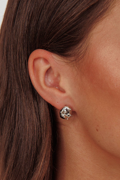 Orecchini Billie Diamante Pebble argento scuro