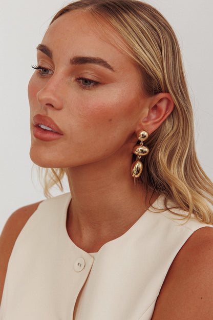 Orecchini a goccia Amy Pebble in oro
