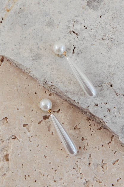 Orecchini a goccia Anndrea con perle