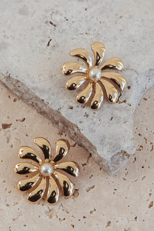 Orecchini Izzy Flower Oro/Perla