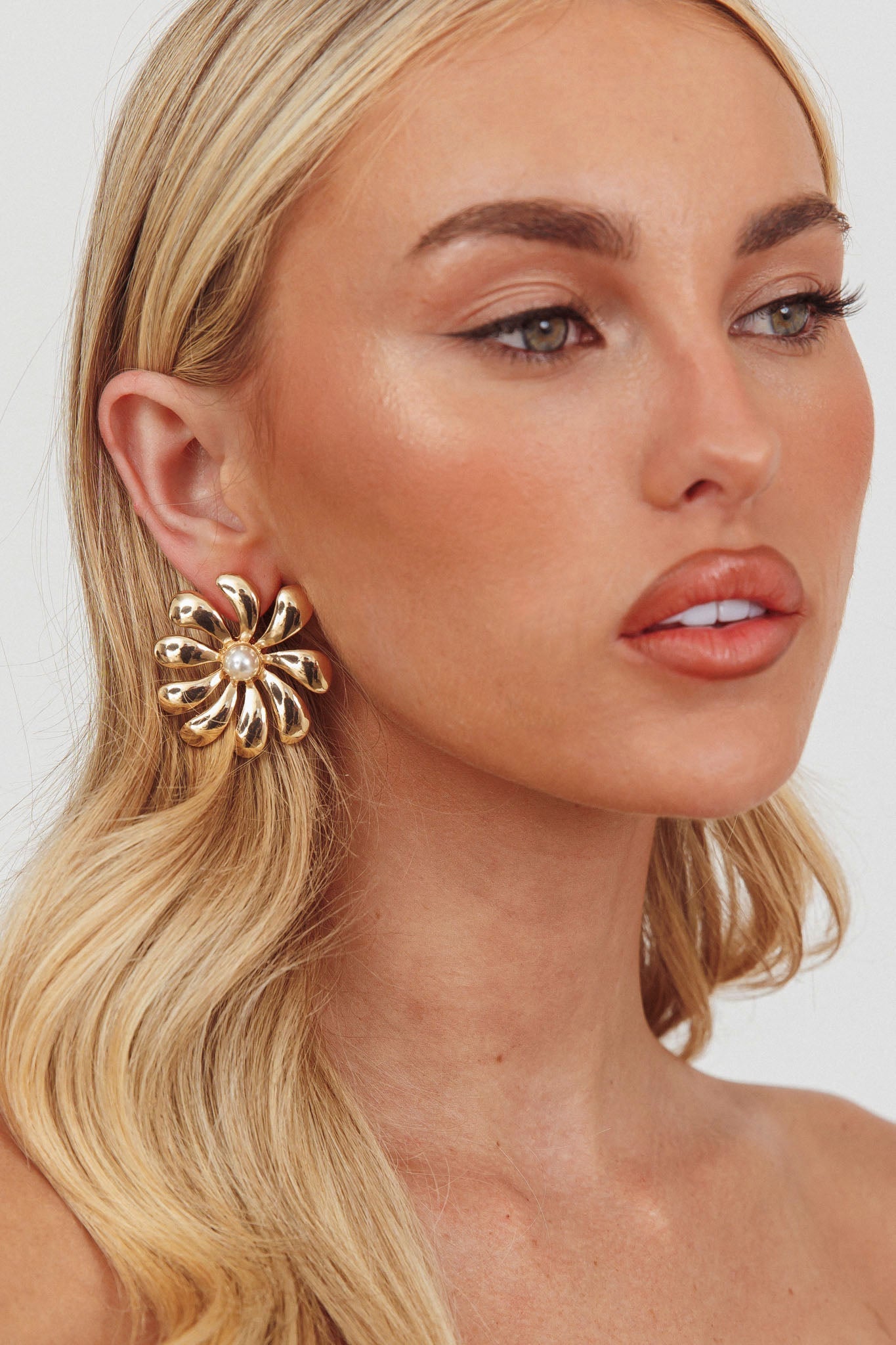 Orecchini Izzy Flower Oro/Perla