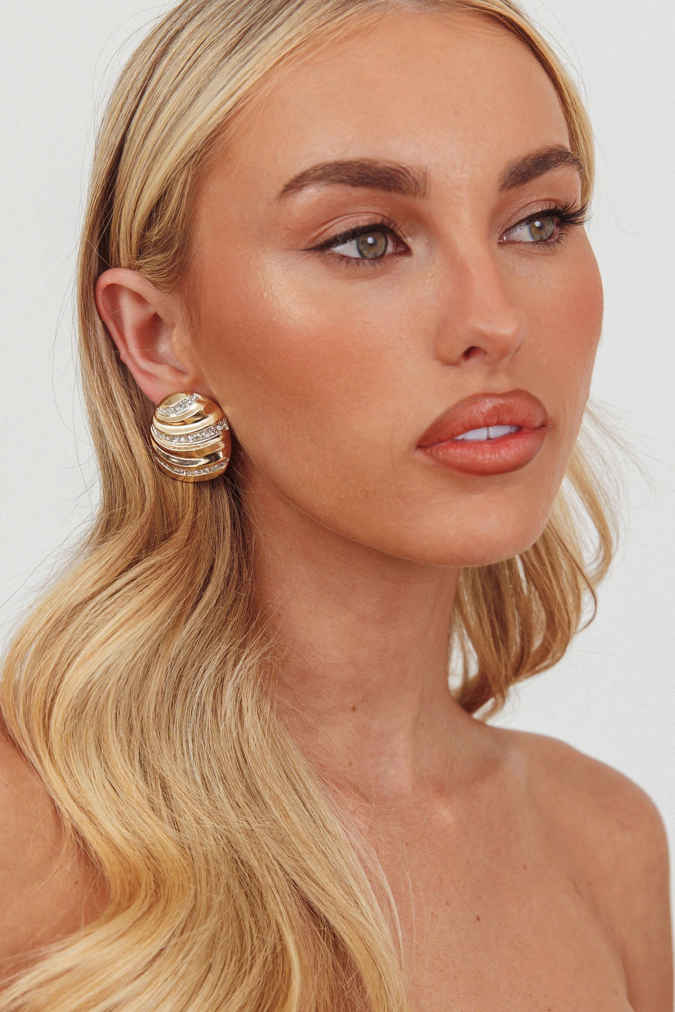 Orecchini Jada con texture irregolare oro/argento