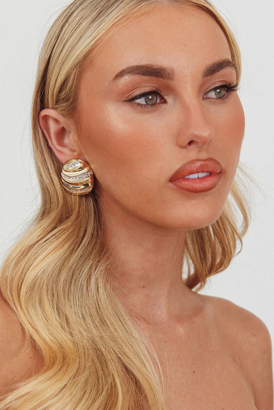Orecchini Jada con texture irregolare oro/argento