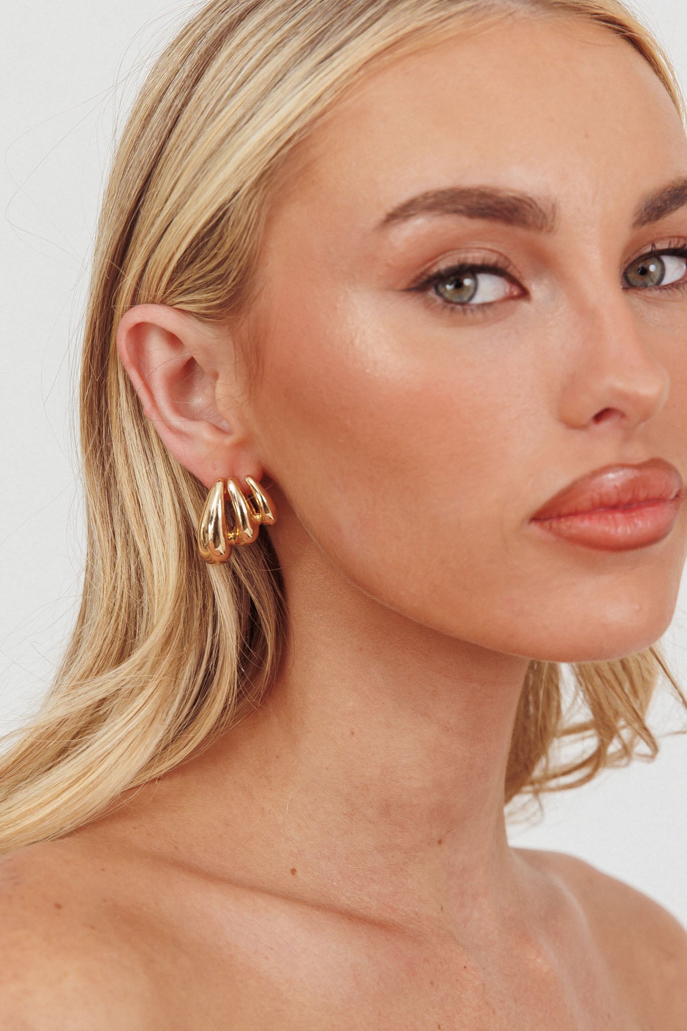 Orecchini Lilly Ridged in oro
