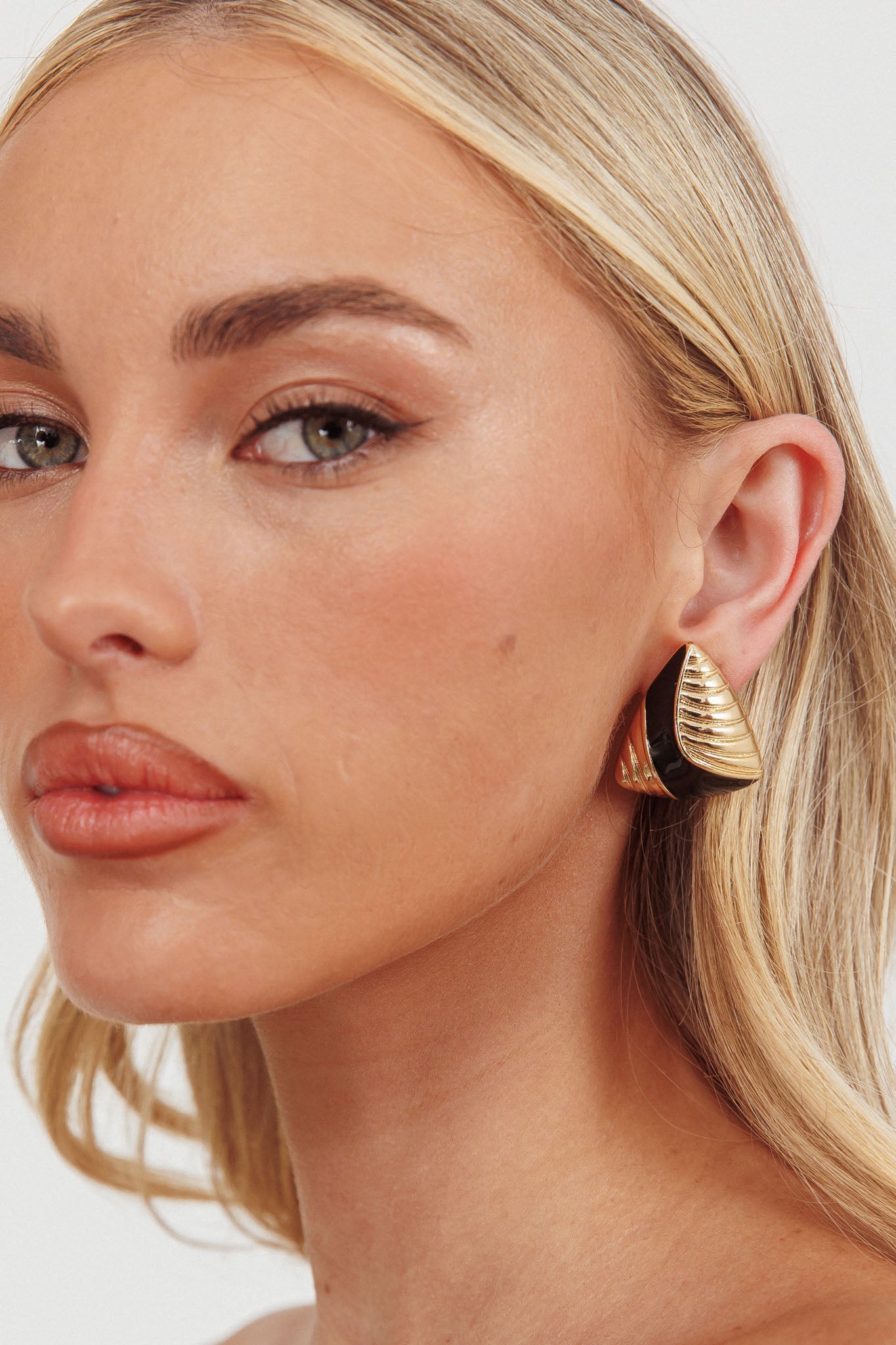 Orecchini Beverly Triangle Oro/Nero