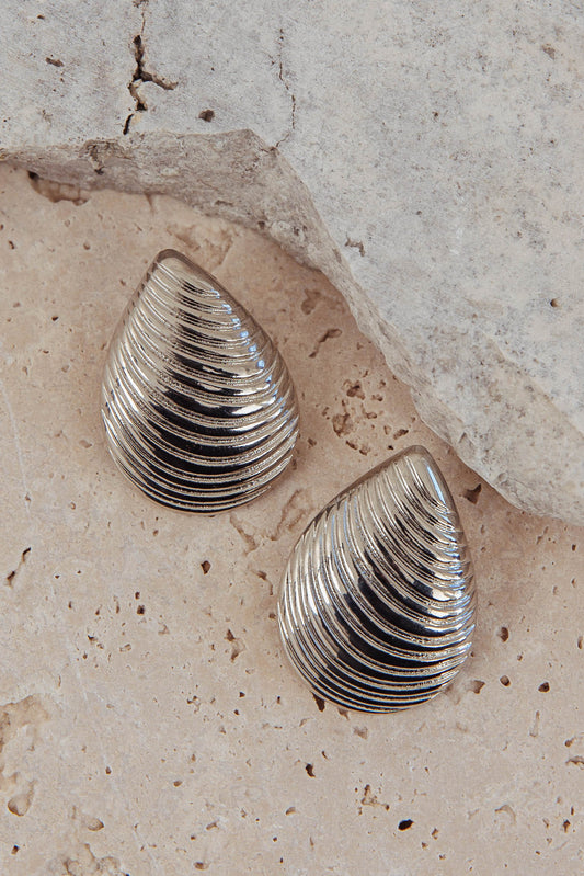 Orecchini Jacinta Shell Argento scuro