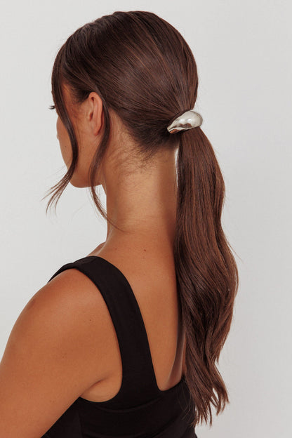 Elastico per capelli Cindy argento scuro