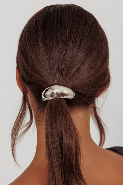 Elastico per capelli Cindy argento scuro