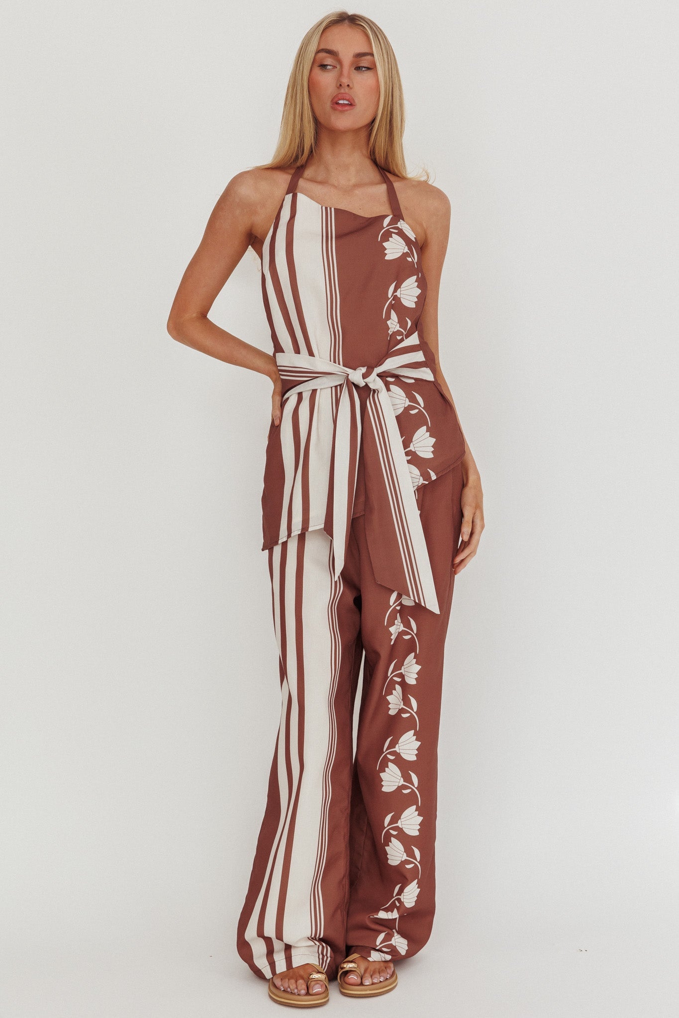 Pantaloni con coulisse Eniola Palma