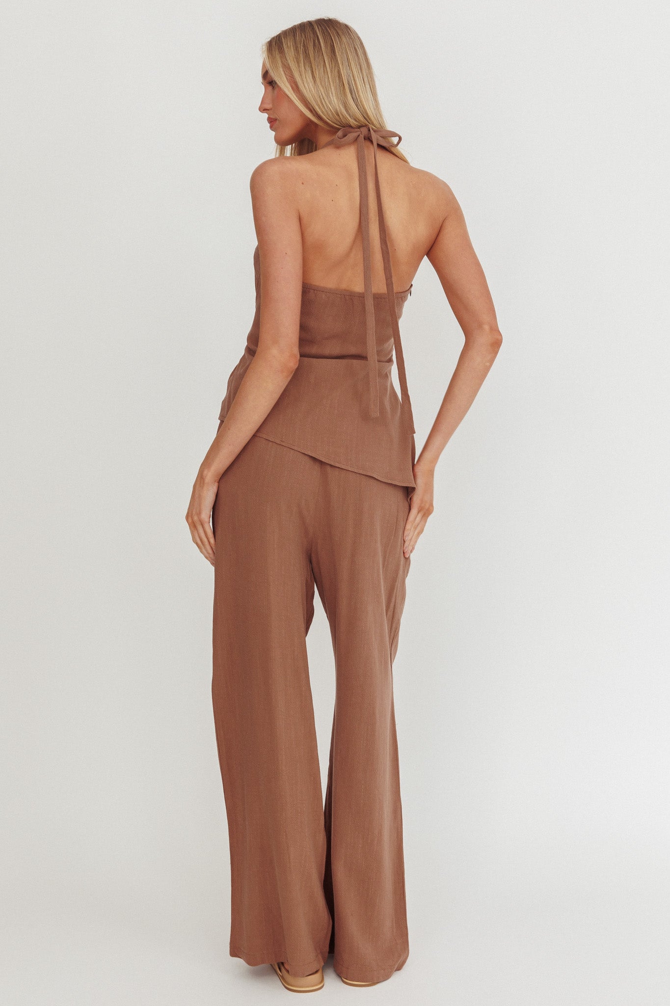 Pantaloni con coulisse Eniola Cioccolato