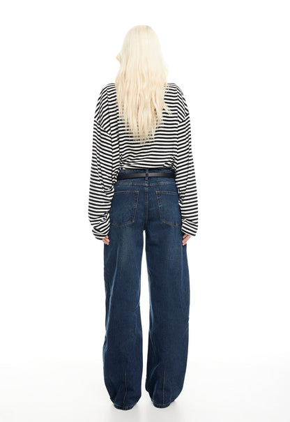 LIONESS Bloom Maniche lunghe Onyx Stripe