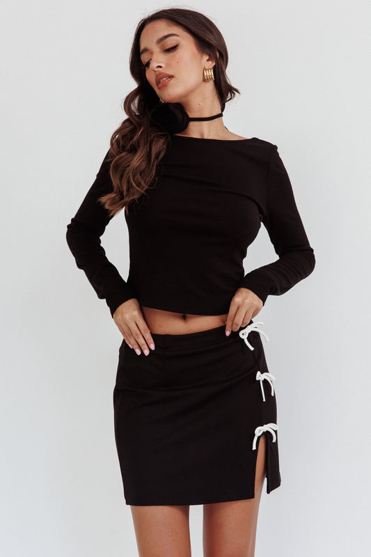 Top con schienale basso High Power nero