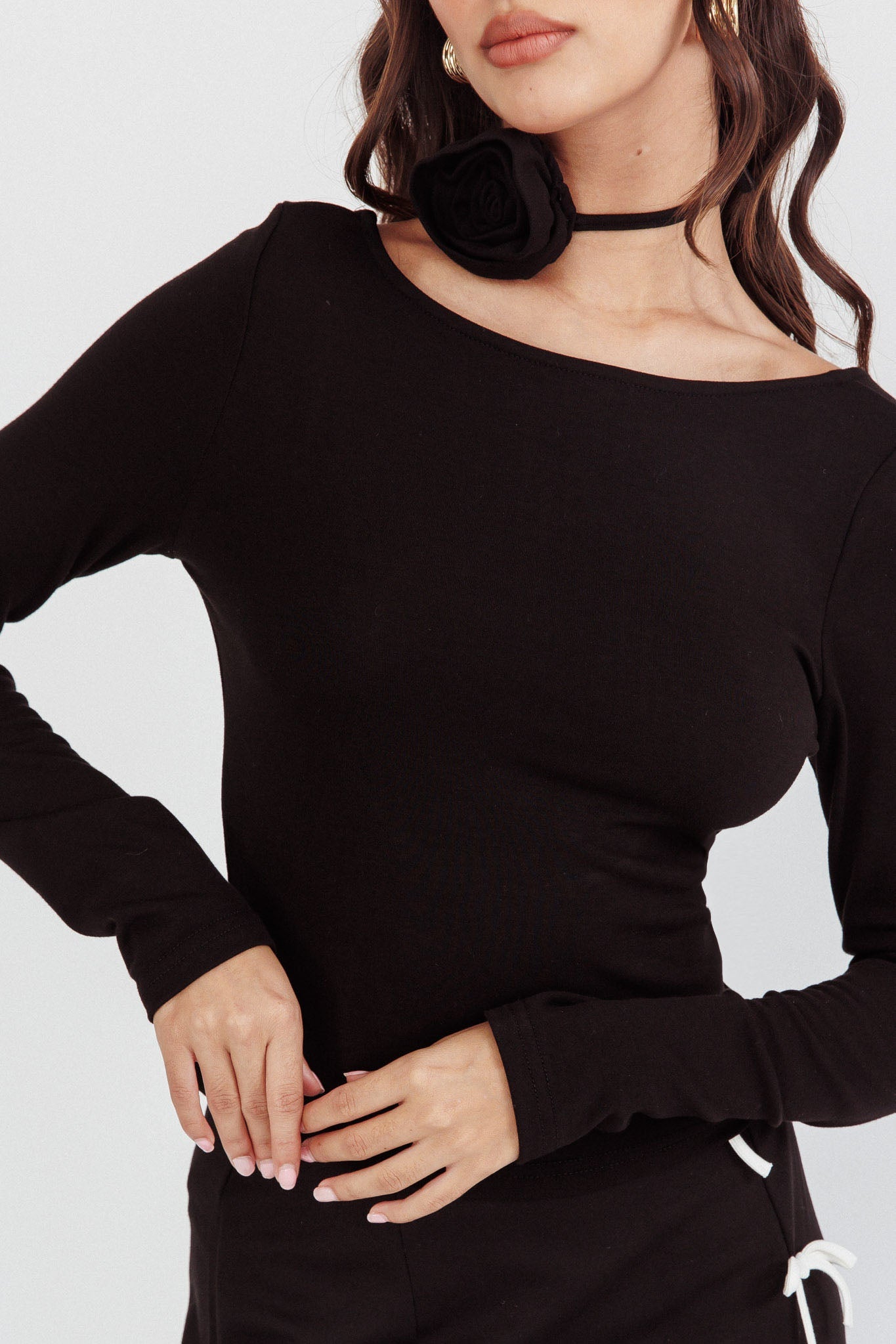 Top con schienale basso High Power nero