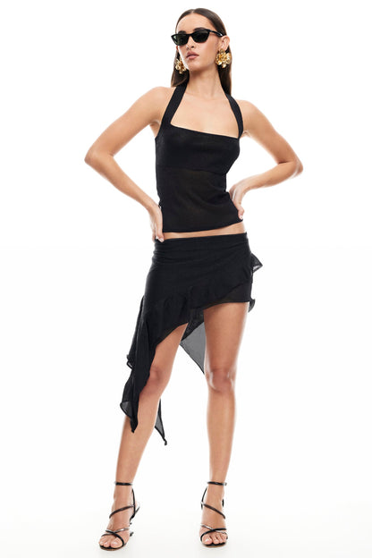 Top con spalline sottili LIONESS Palisades Onyx