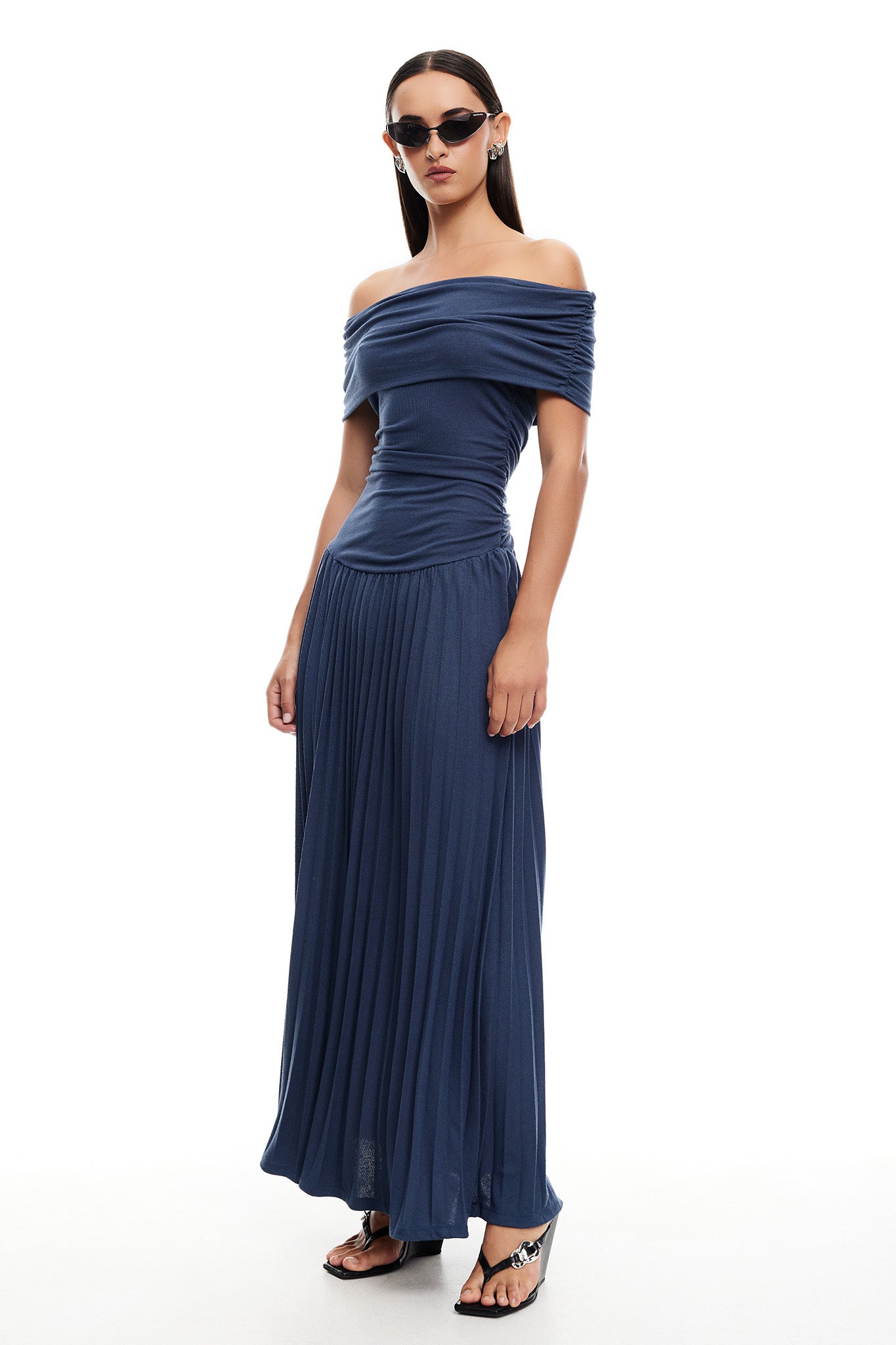 Abito lungo LIONESS Field Of Dreams blu navy