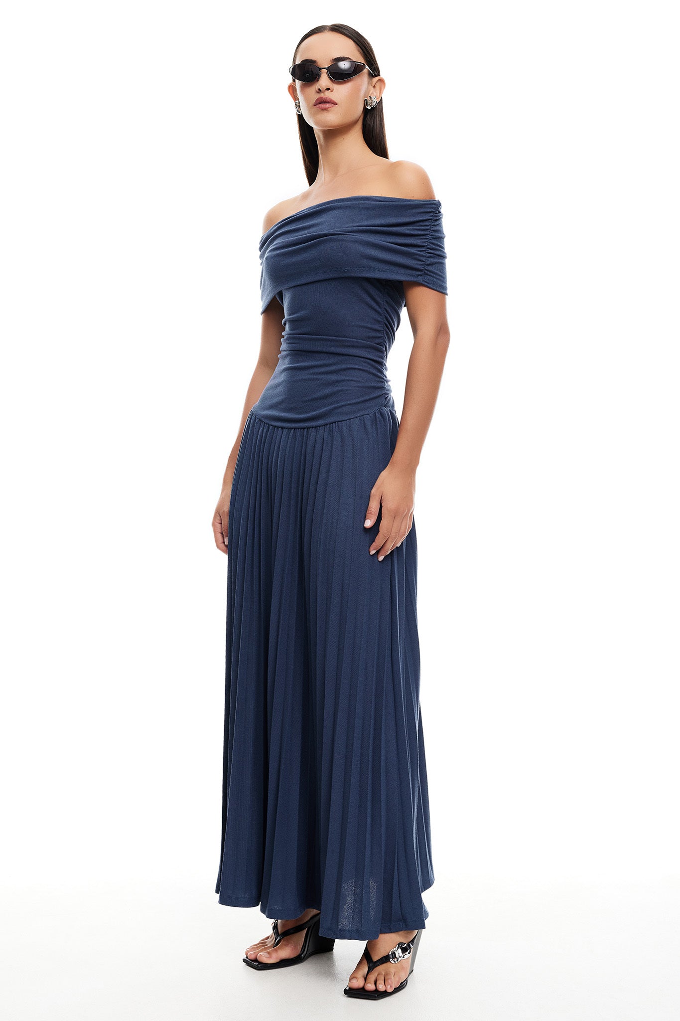 Abito lungo LIONESS Field Of Dreams blu navy