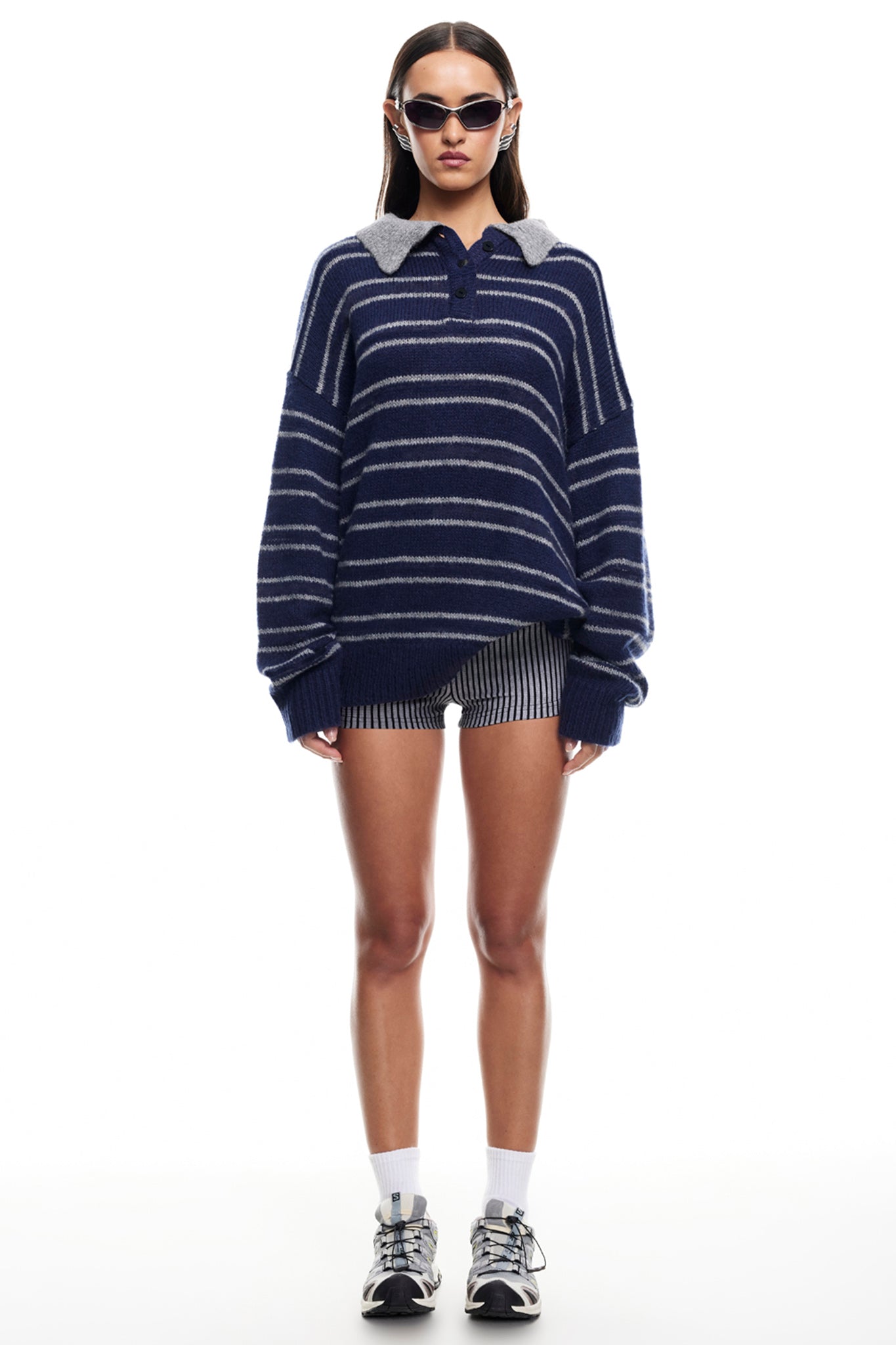 Maglione in jersey LIONESS Rising Sun blu navy