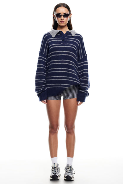 Maglione in jersey LIONESS Rising Sun blu navy