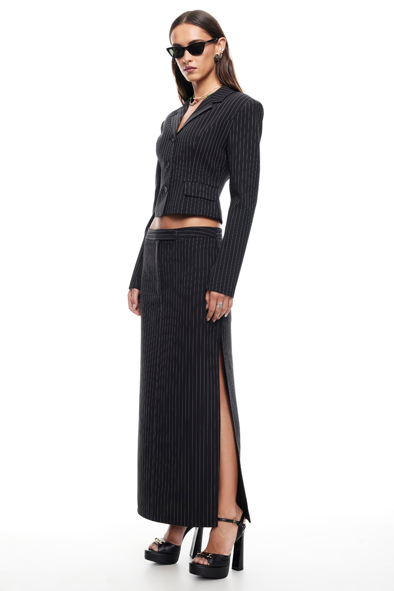 Blazer Lune LIONESS Onyx Pinstripe