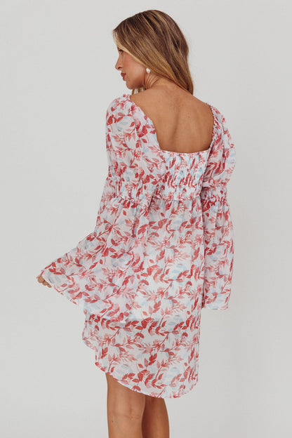 Blusa Ganyah con stampa mattone e nodo sul davanti