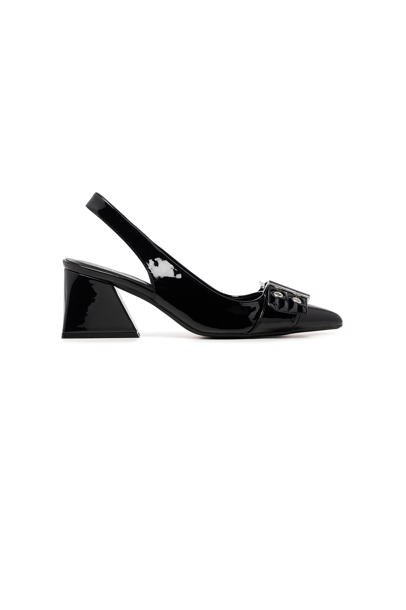 THERAPY Slay Slingback Pump Nero Verniciato