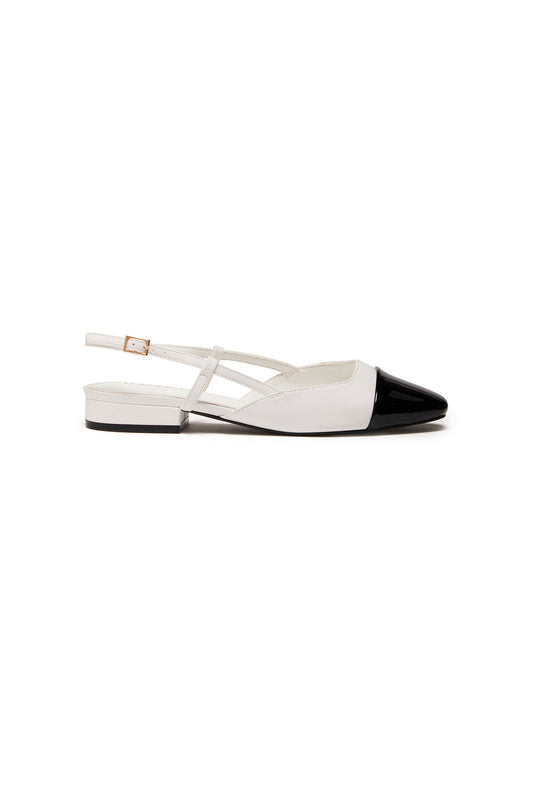THERAPY Selene Point Heel Bianco Nero